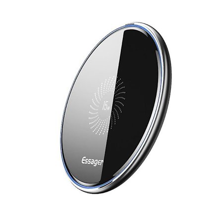 15w Qi trådlös laddare trådlös laddningsplatta snabbladdning trådlös för Iphone 11 Sumsung snabb trådlös laddare indikatorlampa A