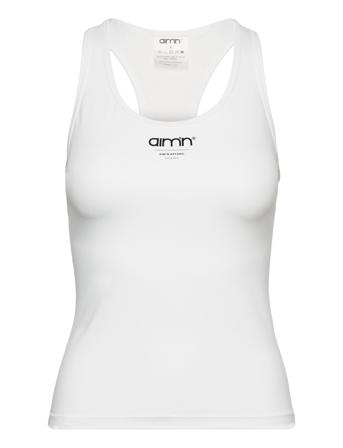 Edge Core Racerback Singlet Sport T-shirts & Tops Sleeveless White Aim ́n