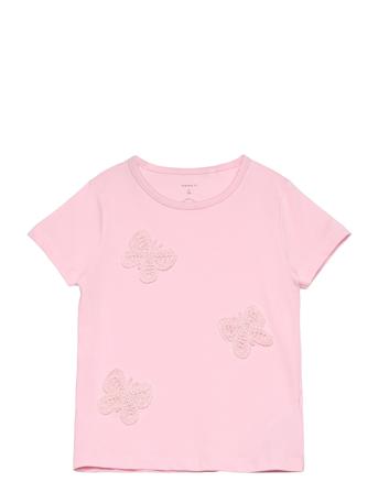 Nmfhebi Ss Top Tops T-Kortærmet Skjorte Pink Name It