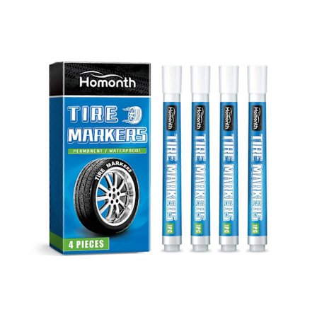 Hvide dækmaling tusser