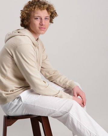 RYVLS Brandon Knit Hoodie Beige Huvtröjor/Hoodies Kille - Kids Brand Store