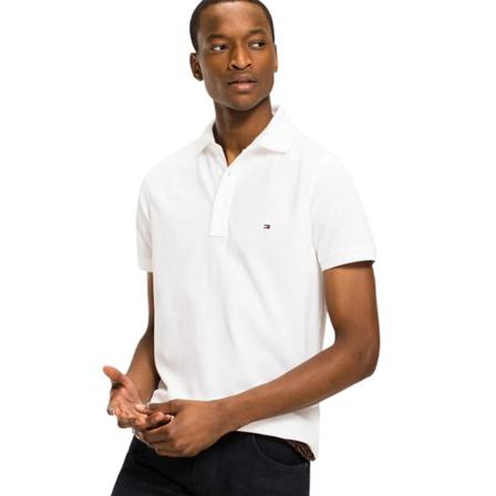 Tommy Hilfiger - Pikétröjor - Vit - Herr - Storlek: S, Herr, Storlek: S
