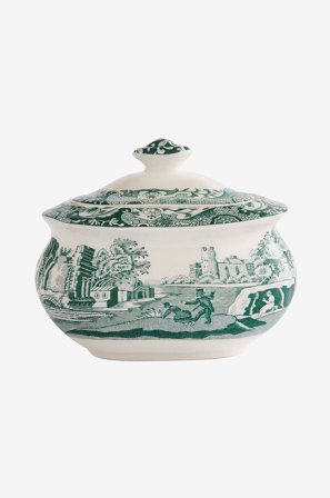 Spode - Sukkerboks 0,25 l Heritage Green Italian - Grønn - Skåler - Fra Homeroom