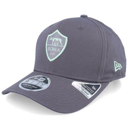New Era - Grå adjustable Keps - AS Roma Seasonal Pop 9FIFTY Charcoal Adjustable @ Hatstore