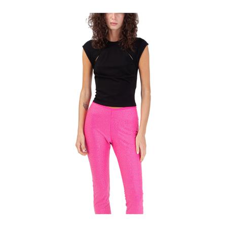 Pinko, T-Shirts Zwart, Dames, Maat:S