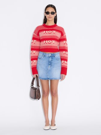 Holzweiler Denim Mini Skirt - Light Blue - Women's - XS