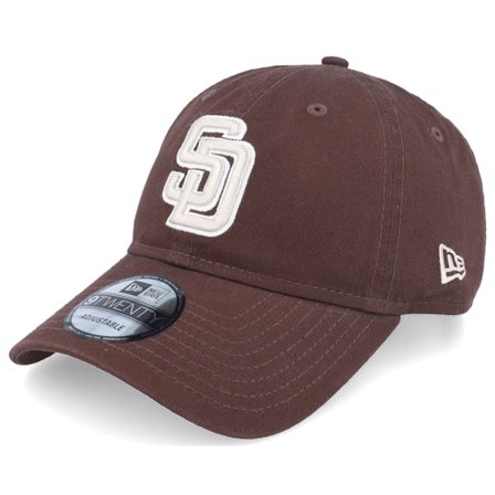 New Era - MLB Brown unconstructed Czapka Z Daszkiem - San Diego Padres MLB Core Classic 9TWENTY Rep Brown Dad Cap @ Hatstore