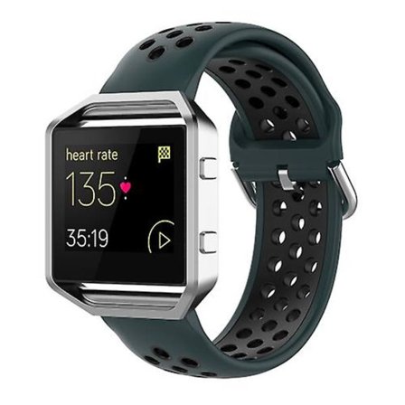 For Fitbit Versa 2 / Versa Lite / Blaze 23mm Sports Todelt Silikon Erstatningsreim Klokkebånd PGE