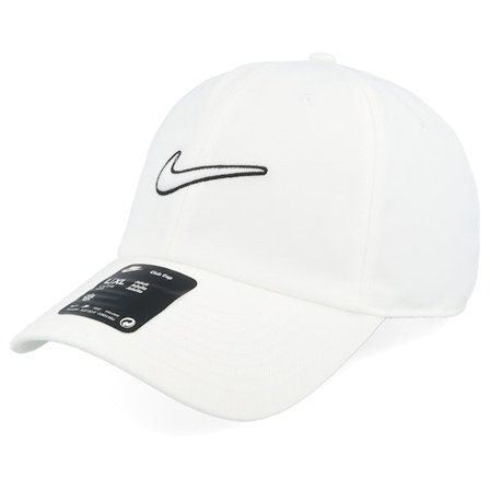Nike - Bianco unconstructed Cappellino - Nk Club Cb Swoosh L White/White Dad Cap @ Hatstore