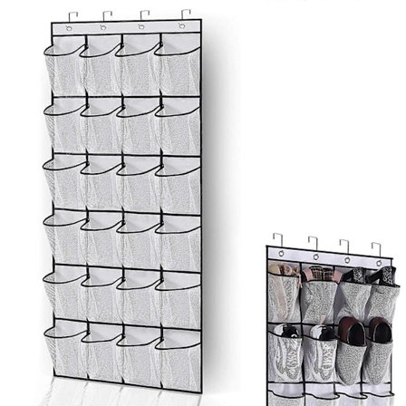 Hängande förvaring över dörren, skohyllor med stora nätfickor och krokar, skoförvaring, förvaring för prylar för kök sovrum badrum garderob