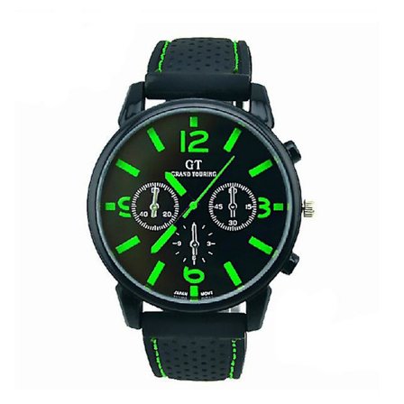 Gt Herre Stor Skive Silikon Sportsklokke