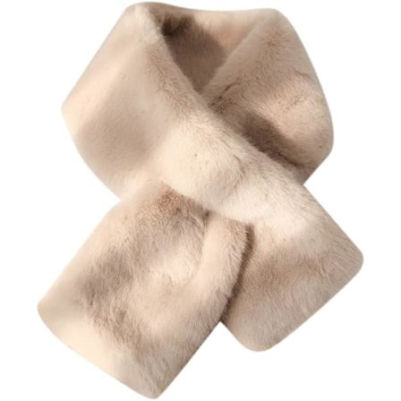 Faux pels krage dame halsvarmer skjerf wrap, vinter kaldt vær