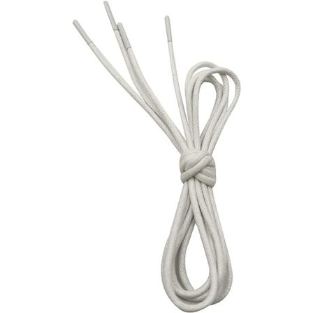 Runda formella skosnören, diameter 2,5 mm tunna Oxford-skosnören för brogues Derby eller Blucher-skor (vita)