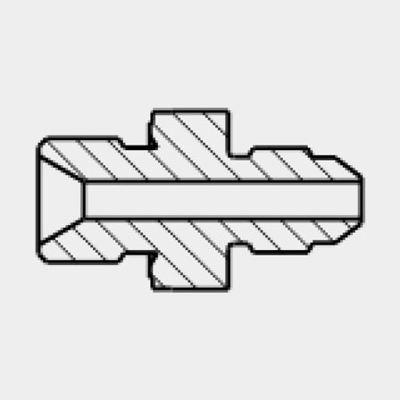 Seldén ADAPT.G1/4"-JIC37°-7/16"-20 ST adapter i rostfritt stål för marina hydrauliksystem och riggtillbehör