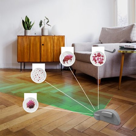 Husholdningsstøv Light Green Torch Støvsuger Dust Light Lig