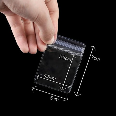 100 stk./parti Zip Lock Bag Selvforsegling opbevaringsposer 5X7CM