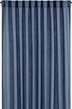 Svanefors - Gardin Cecil 2 Pack - Blå - Veckbandslängder - 145X260 - Från Homeroom