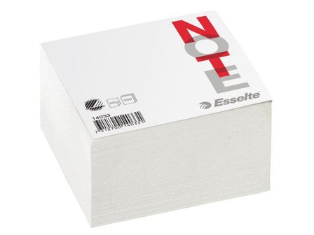 Papperskub 500 ark 100x100mm vit - Lyreco - Kontorsmaterial - Block och anteckningsböcker - Blockkuber