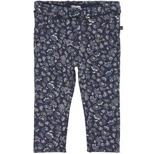 Kids - IKKS Navy Floral Leggings 18 Months - Bottoms - 18 months - Navy