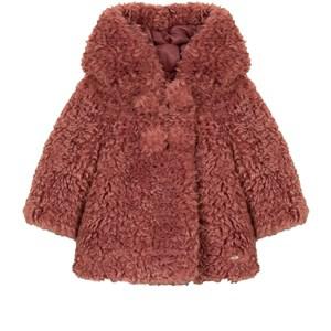 Tartine et Chocolat Vieux Rose Faux Fur Jacket 12 Months - Coats and jackets - 12 months - Pink