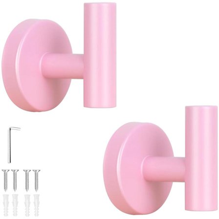 2 kappaletta - Pyyhekoukku - Ripustuskoukut - Ripustuskoukut - Kylpyhuoneen pyyhekoukut - Avainkoukku - Ruostumattomasta teräksestä valmistettu koukku