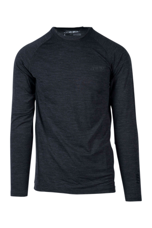 509 FZN Merino 180 Underställströja Mörkgrå XL