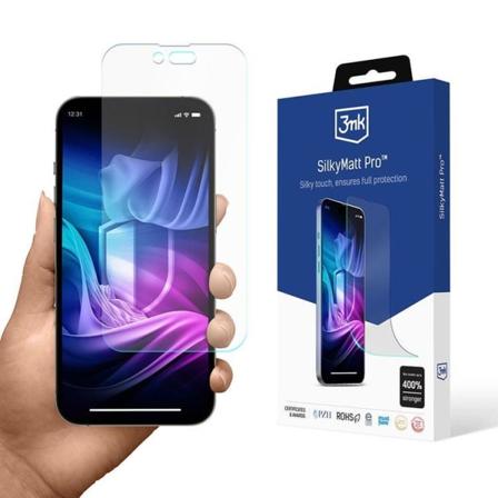 3MK iPhone 14 Hærdet Glas Skærmbeskytter Silky Matt Pro