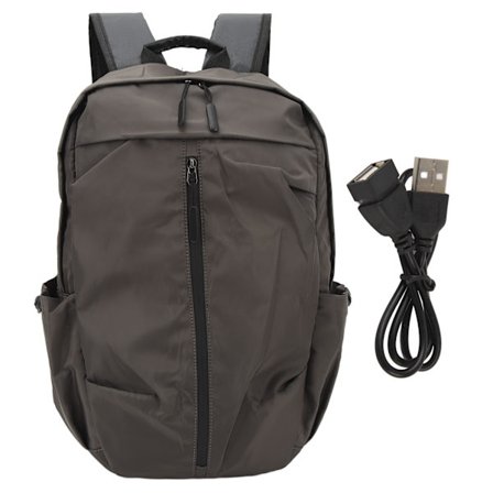 Mannsryggsekker Lett Laptop Business Reiseveske med USB-ladeport for Skole Utendørs Polyester