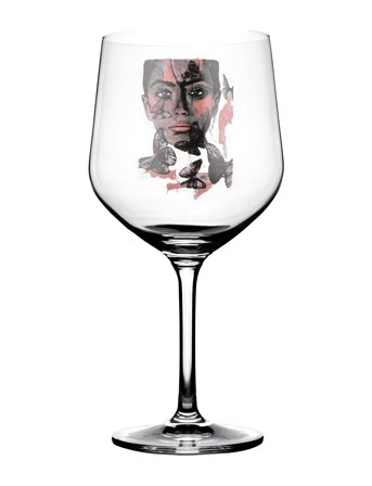 Carolina Gynning | Drinking Glass Butterfly Queen | 72 CL x 10.7