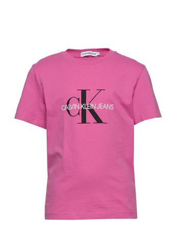 Monogram Logo T-Shirt T-shirts Short-sleeved Vaaleanpunainen Calvin Klein