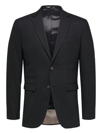 Slhslim-Neil Blz Noos Suits & Blazers Blazers Single Breasted Blazers Black Selected Homme