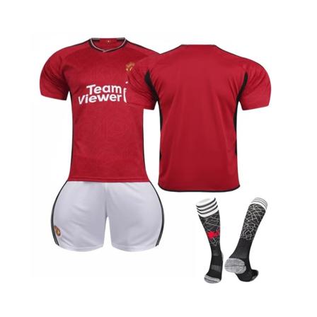 (2023/24 Manchester United hemmalag fotbollströjor svart 3XL