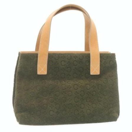 Celine Vintage, Pre-owned Handbag Groen, Dames, Maat:ONE Size,leer