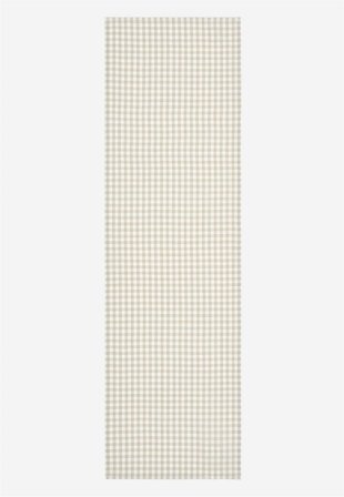 Cellbes of Sweden - Vævet, ternet bordløber i beige / offwhite / ternet i størrelse