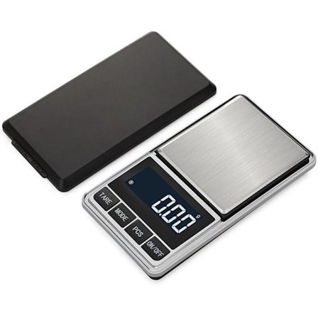 Mini Fickvåg 500g x 0,01g Precision Digital Smyckesvåg med Bakgrundsbelyst Display Auto Tara Portabel Batteri Ingår