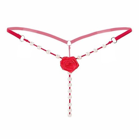 Lace Panties For Sex Open Crotch Briefs With Pearls Women Underwear