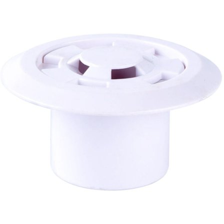 Svømmebassengavløp, Avløp for overflødig bassengvann i plast Inline renseport Bassengavløp for avfallsvann Bassengavløpstilbehør, Rund, Ø50mm