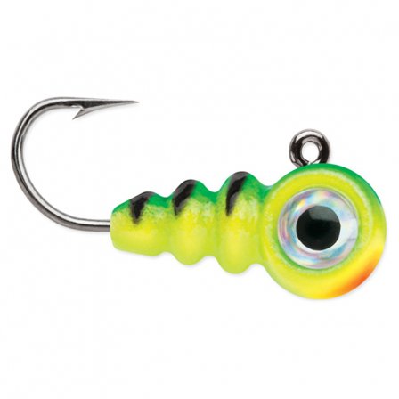 VMC Tungsten Larv Eye Jig 1.8g - Glow Fire Tiger