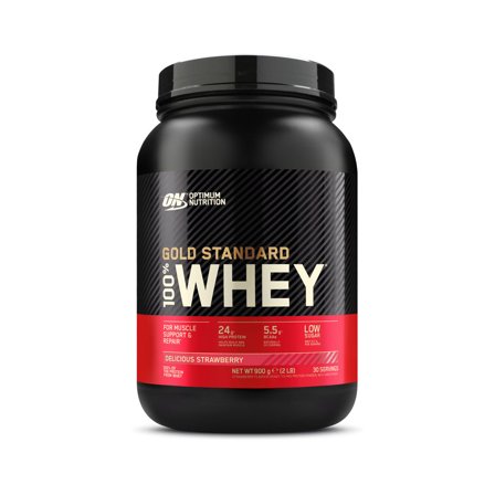 Optimum Nutrition Gold Standard 100% Whey - Proteinpulver jordbærsmag