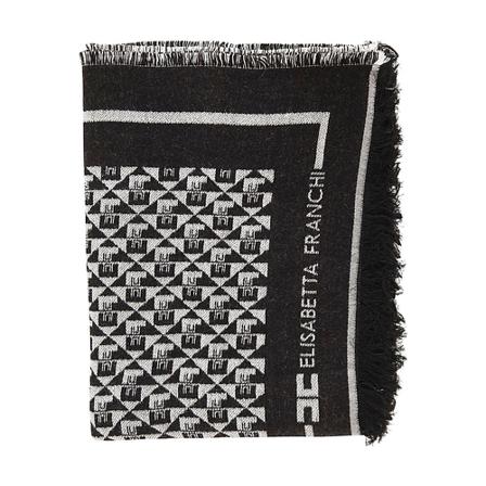 Elisabetta Franchi - Sjalar - Svart - Dam - Storlek: One Size, Dam, Storlek: ONE SIZE