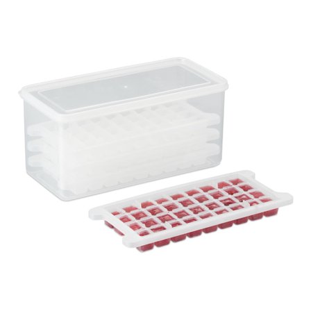 Sarja jääpalamuotteja laatikolla ja kannella