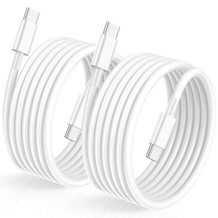 2-pack USB C till USB C-kabel 2 m, USB C-kabel snabbladdning USB typ C