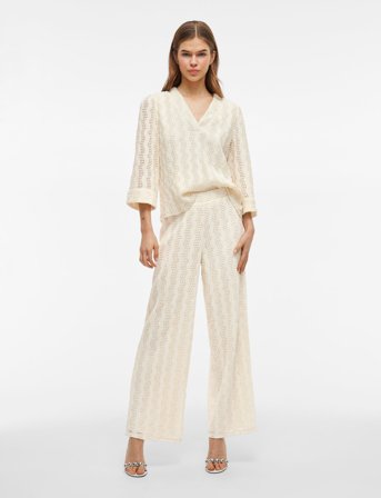 Vila Vilumena Hw Wide Pants - Beige - XL