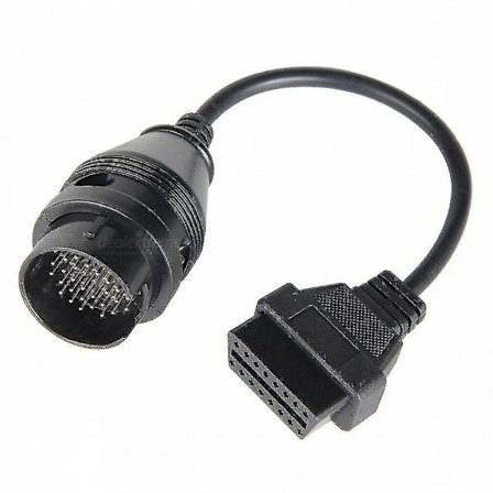 Passer Iveco 38-pin til 16-pin OBD2 Diagnostisk Kontaktstikk Kabel Skanner Adapter