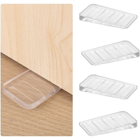 Halkfria möbelkilar i gummi - Dörrstopp i plast - För att jämna ut ojämna bord, byråben, toaletter och andra möbler