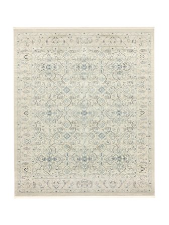 Vintage Blomstrete Stort Ziegler Greenville Teppe - Krem-Beige/Lys Blå 250X300 I Klassisk Stil