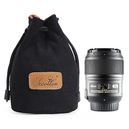 Mjuk kameraväska för Canon Nikon DSLR-handväska med dragsko-design