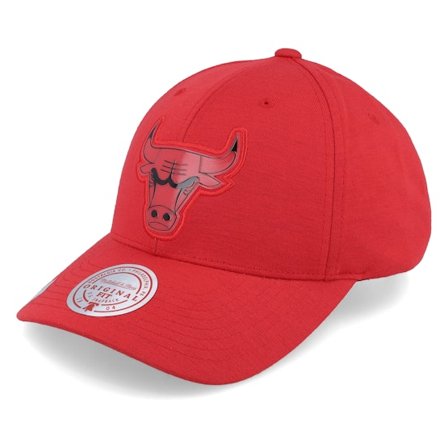 Mitchell & Ness - NBA Rød adjustable Caps - Chicago Bulls Prime Low Pro Red Adjustable @ Hatstore
