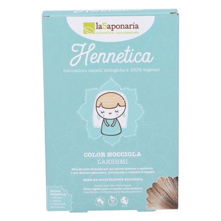LA SAPONARIA Hennetica Tinta vegetale - LAKSHMI 100g - Colorazione Capelli
