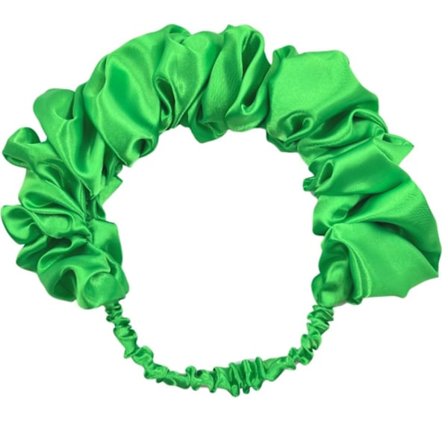 Plisserade enfärgade hårband med bred kant